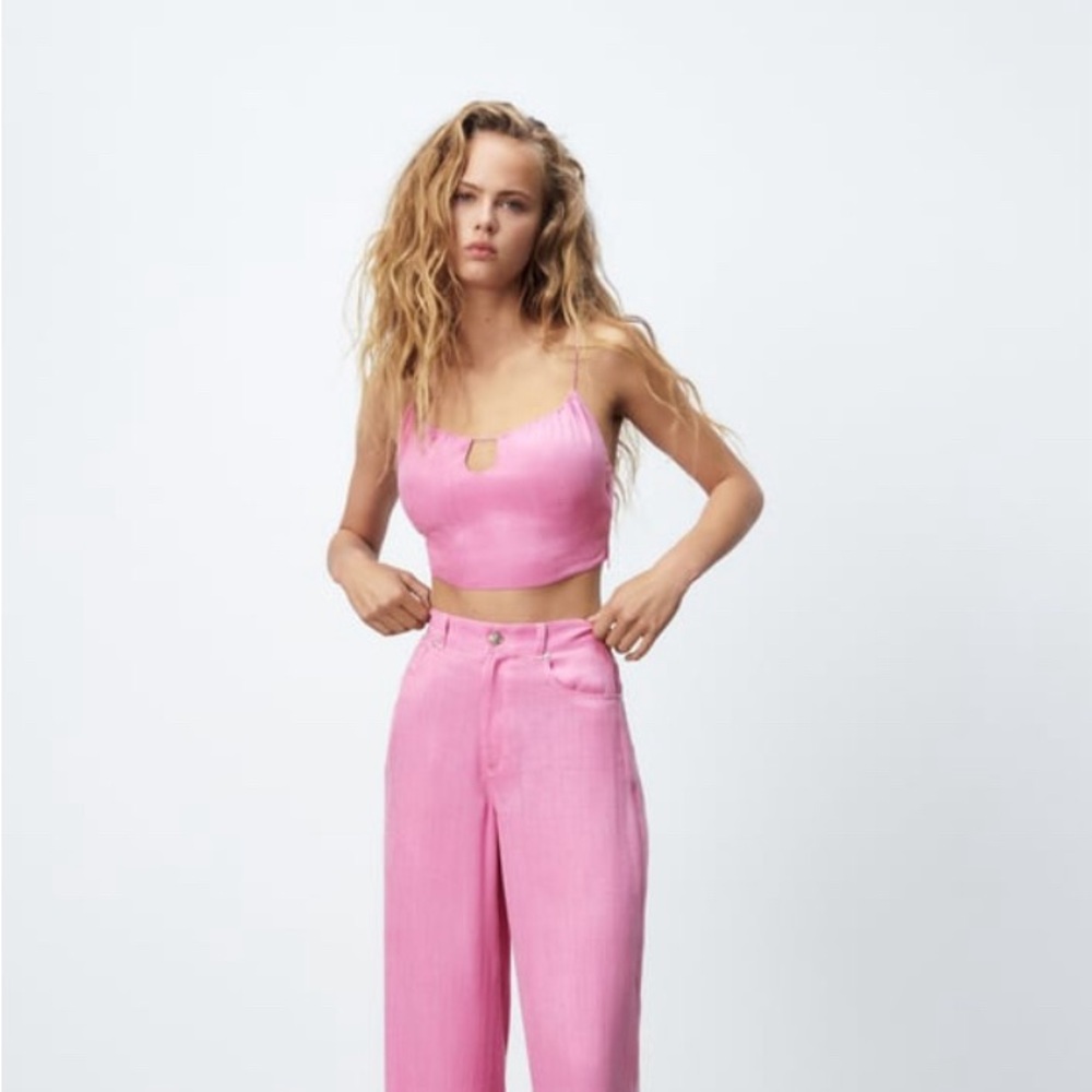 Zara Pink Pants and Top Set